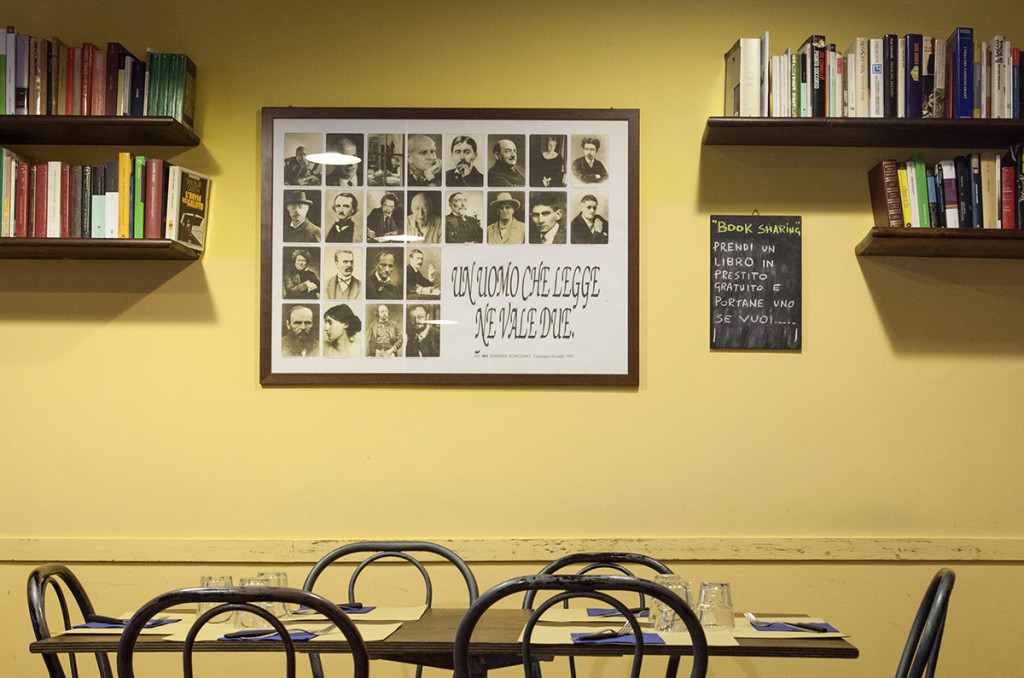 Un particolare della sala